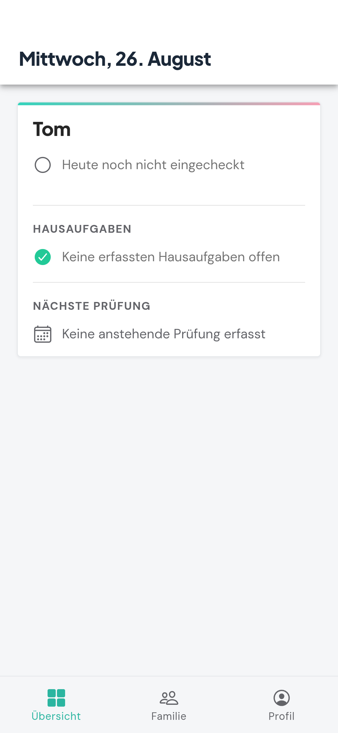 Echte Elternübersicht in memdiz für Tom